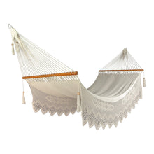 Side view of the Noosa white hammock