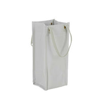 Front view of the grey wine insulated cooler bag for wine