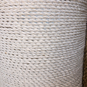 Mixed white large basket medium size detail of weave