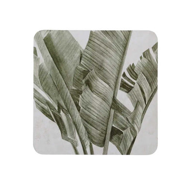 Front view of palm tree coasters