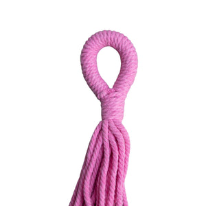 Hanging hook on pink macrame plant hangers