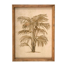 Front of print 2 of vintage palm tree framed print