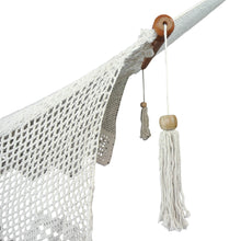 Side view of the whitehaven luxury white hammock