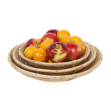 Assorted fruit in the rattan fruit bowl