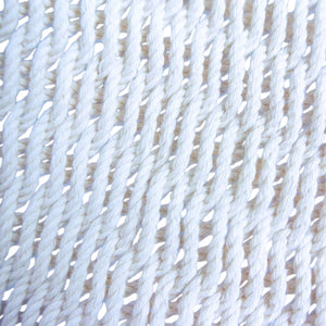 Detail view of weave on Noosa white hammock